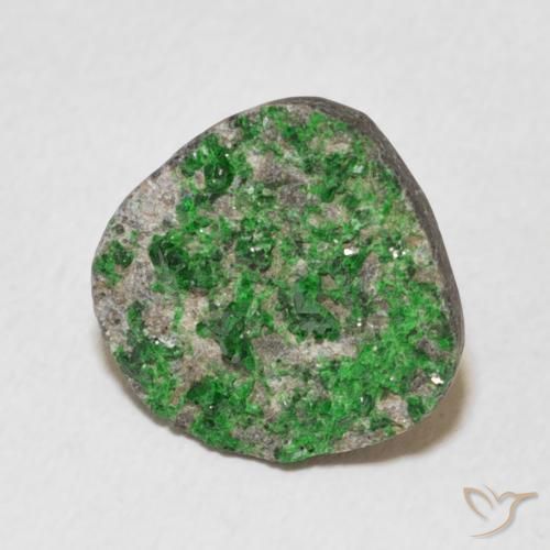 Granate Uvarovita Druzy Deep Earthy Green natural de 9.44 ct, Elegante, Opaco
