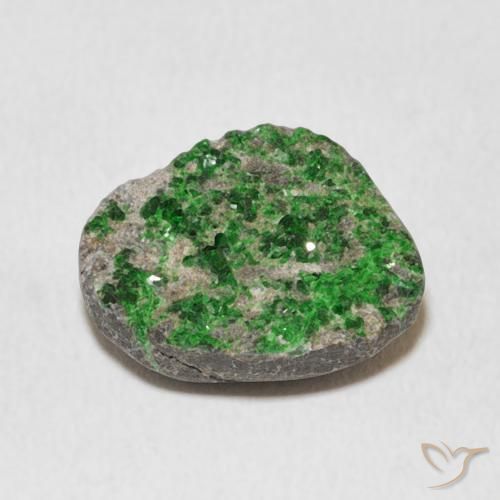 Granate Uvarovita Druzy Deep Earthy Green natural de 9.44 ct, Elegante, Opaco