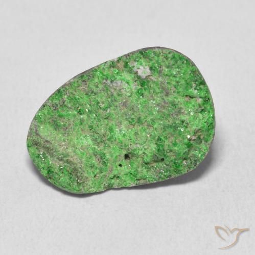 10.99ct Natural Verde Granate Uvarovita Druzy, Elegante, Opaco