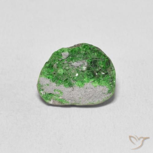 5.25ct Natural Verde medio Granate Uvarovita Druzy, Elegante, Opaco