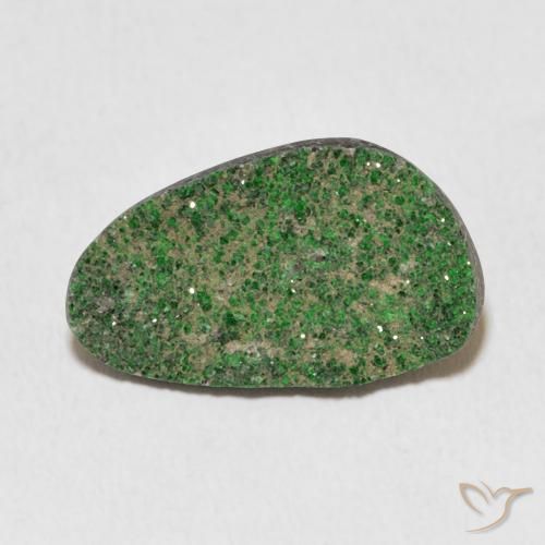 11.62ct Natural Verde pino Granate Uvarovita Druzy, Elegante, Opaco