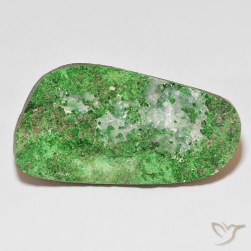 50.60ct Natural Verde medio Granate Uvarovita Druzy, Elegante, Opaco