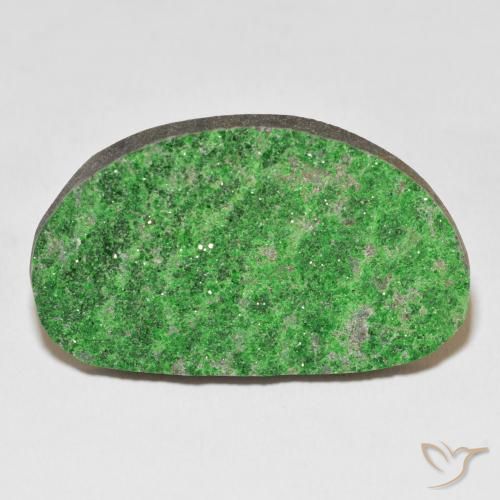 51.56ct Natural Verde lima Granate Uvarovita Druzy, Elegante, Opaco