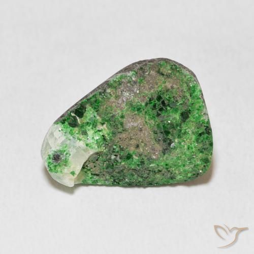 11.91ct Natural Verde Granate Uvarovita Druzy, Trillón, Opaco
