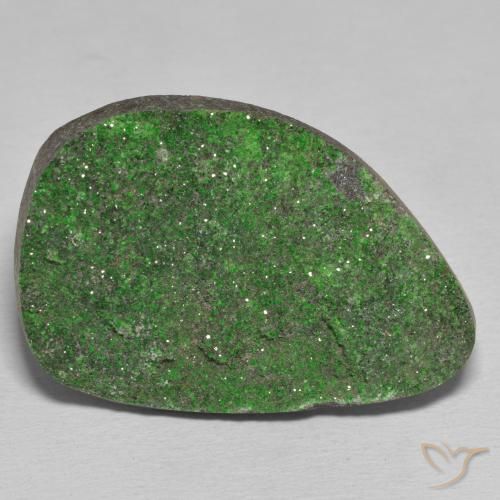 52.11ct Natural Verde pino Granate Uvarovita Druzy, Elegante, Opaco