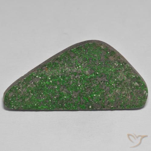 58.67ct Natural Verde oscuro Granate Uvarovita Druzy, Elegante, Opaco