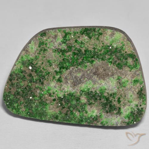 78.55ct Natural Verde pino Granate Uvarovita Druzy, Elegante, Opaco