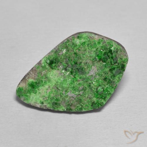 21.40ct Natural Verde oscuro Granate Uvarovita Druzy, Elegante, Opaco