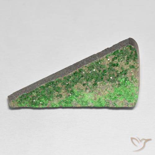 51.09ct Natural Verde Granate Uvarovita Druzy, Elegante, Opaco