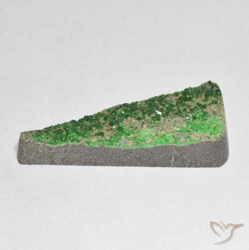 Granate Uvarovita Druzy Verde natural de 51.09 ct, Elegante, Opaco