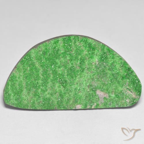 62.25ct Natural Verde eléctrico Granate Uvarovita Druzy, Elegante, Opaco