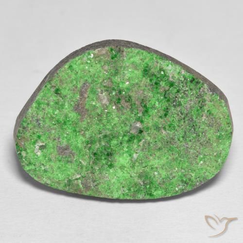 48.09ct Natural Verde medio Granate Uvarovita Druzy, Elegante, Opaco