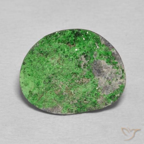 9.94ct Natural Verde medio Granate Uvarovita Druzy, Elegante, Opaco