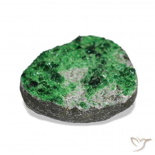 Granate Uvarovita Druzy Deep Earthy Green natural de 6.25 ct, Elegante, Opaco