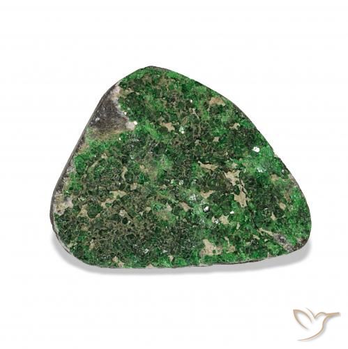 Granate Uvarovita Druzy Verde natural de 8.91 ct, Elegante, Opaco