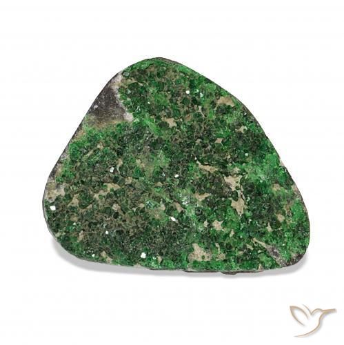 Granate Uvarovita Druzy Verde natural de 8.91 ct, Elegante, Opaco