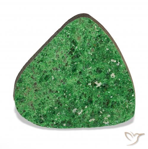 42.47ct Verde oscuro Granate Uvarovita Druzy, Elegante, Opaco