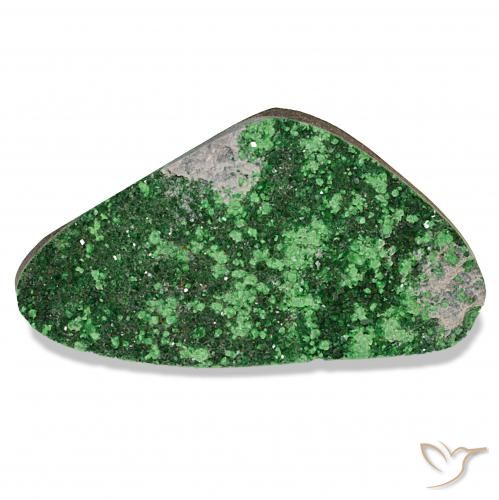 58.64ct Verde Granate Uvarovita Druzy, Elegante, Opaco