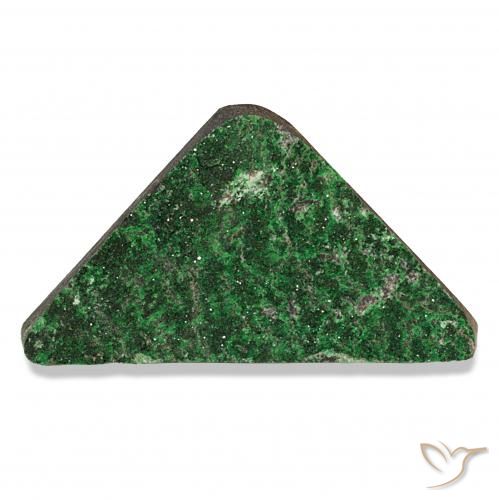 Granate Uvarovita Druzy Verde natural de 63.06 ct, Trillón, Opaco