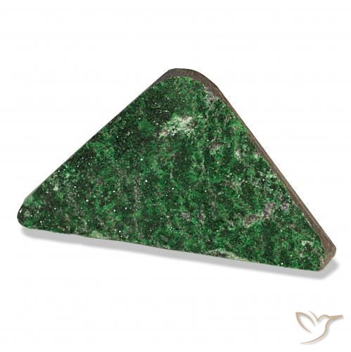 Granate Uvarovita Druzy Verde natural de 63.06 ct, Trillón, Opaco