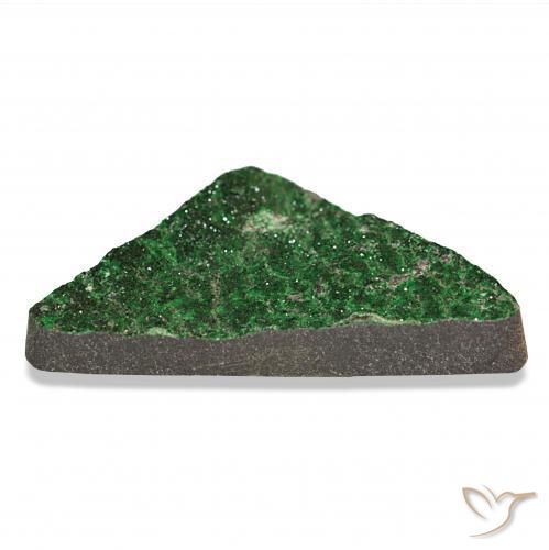 Granate Uvarovita Druzy Verde natural de 63.06 ct, Trillón, Opaco