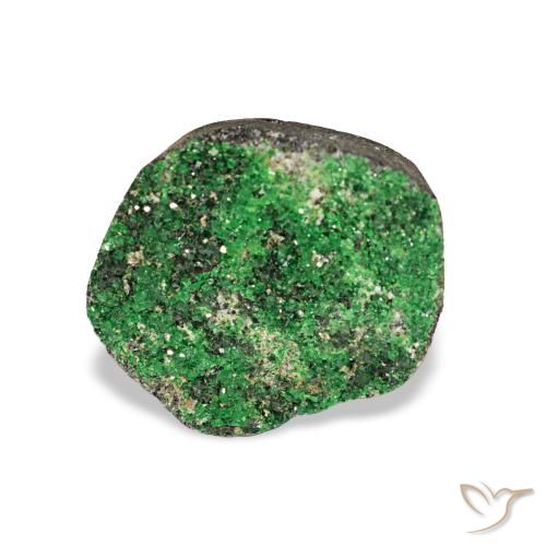 5.86ct Verde oscuro Granate Uvarovita Druzy, Elegante, Opaco