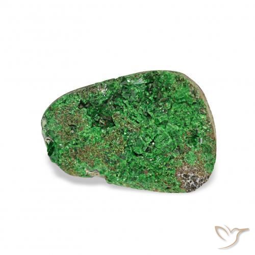 Granate Uvarovita Druzy Deep Earthy Green natural de 4.97 ct, Elegante, Opaco