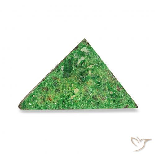 4.85ct Verde oscuro Granate Uvarovita Druzy, Trillón, Opaco