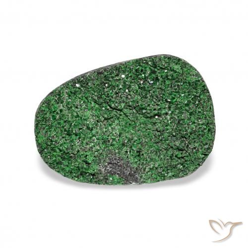 5.96ct Verde Granate Uvarovita Druzy, Elegante, Opaco