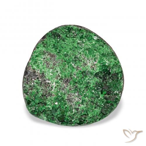 5.47ct Verde Granate Uvarovita Druzy, Elegante, Opaco