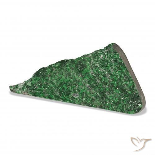 Granate Uvarovita Druzy Verde natural de 90.90 ct, Elegante, Opaco