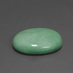 Variscita verde natural de 18,47 ct, corte óvalo, opaco