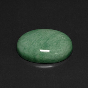 Variscita verde natural de 21,14 ct, corte óvalo, opaco