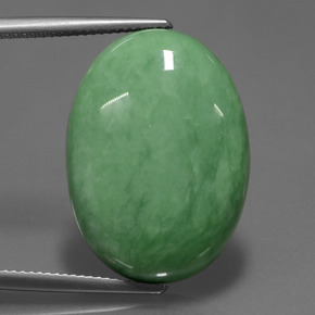 Variscita Verde natural de 21.06 ct, Corte Óvalo, Opaco