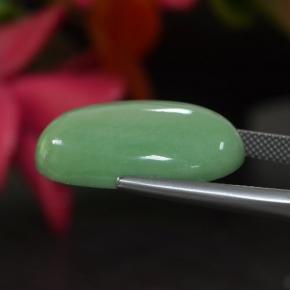 Variscita verde natural de 21,86 ct, corte óvalo, opaco