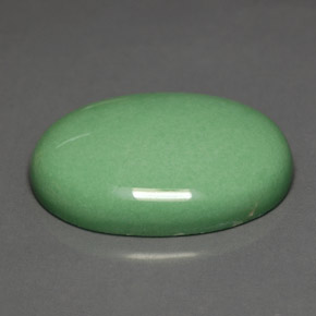 Variscita verde natural de 19,28 ct, corte óvalo, opaco