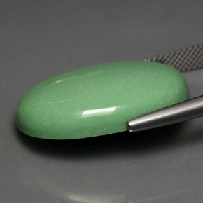 Variscita verde natural de 19,28 ct, corte óvalo, opaco
