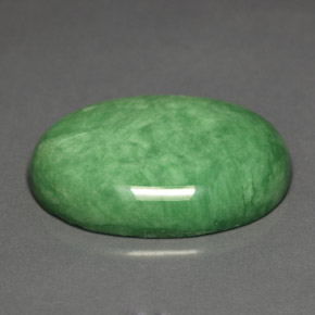 Variscita verde natural de 19,28 ct, corte óvalo, opaco