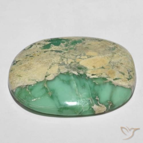 Variscita Verde medio natural de 60.66 ct, Forma Cojín, Opaco