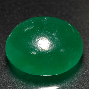 Verdite verde natural de 3,08 ct, transparente, transparente / translúcido