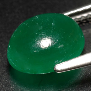 Verdite verde natural de 3,08 ct, transparente, transparente / translúcido