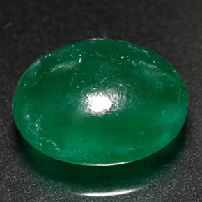 Verdite verde natural de 2,87 ct, transparente, transparente / translúcido