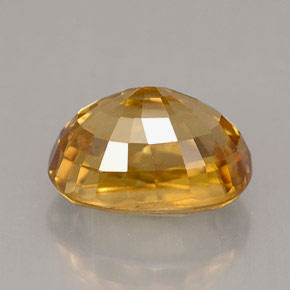 Circón amarillo natural de 3,75 ct, corte óvalo, VS