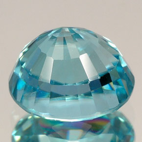 Circón azul natural de 3,54 ct, corte óvalo, VVS