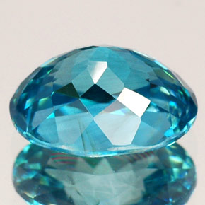Circón azul natural de 2,49 ct, corte óvalo, VVS-VS