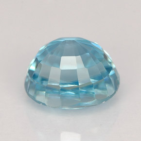 Circón azul natural de 2,99 ct, corte óvalo, VVS
