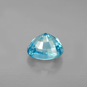 Circón azul natural de 2,66 ct, corte óvalo, VVS-VS