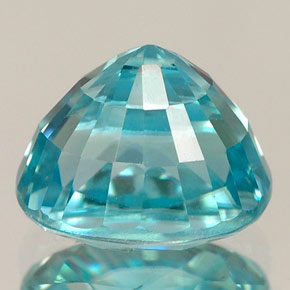 Circón azul natural de 3,57 ct, corte óvalo, VVS