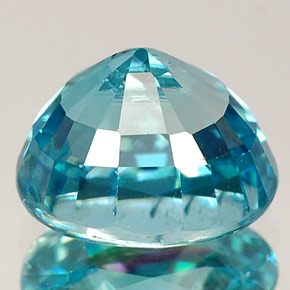 Circón azul natural de 4,20 ct, corte óvalo, VVS