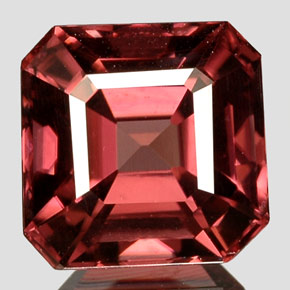 Circón rosa natural de 3,14 ct, corte esmeralda, VVS-VS
